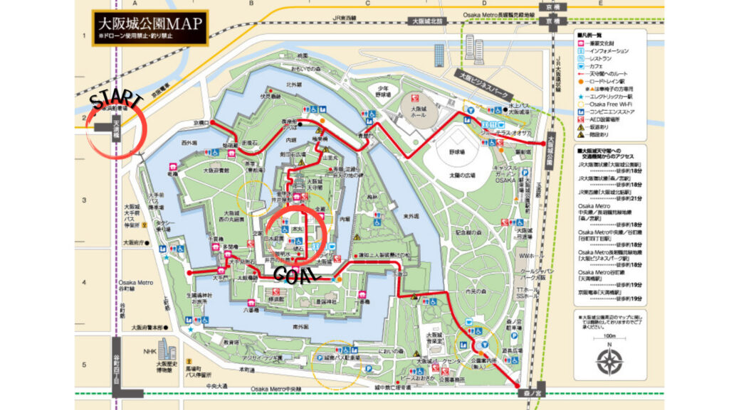 大阪城公園MAP